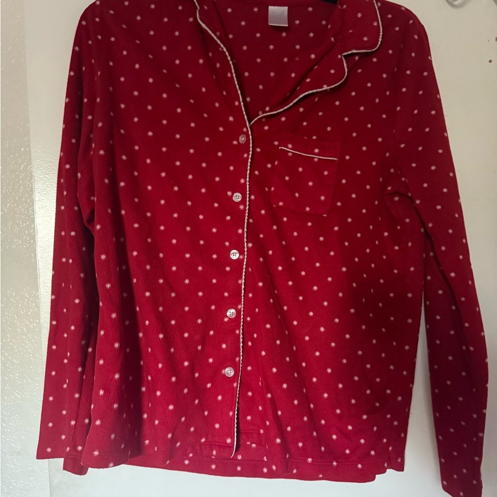 Red Sleepwear with White Dots